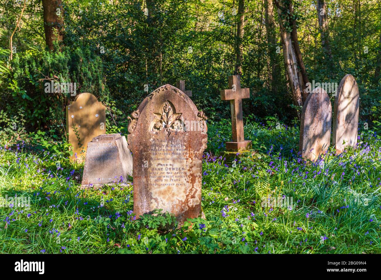 Headstones in the churchyard of St John's Church, St John's, Diocese of