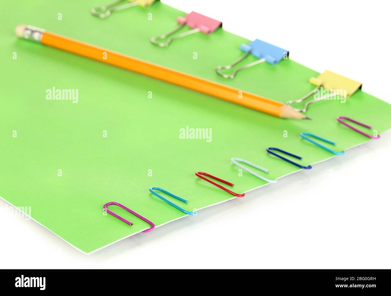green binder clips