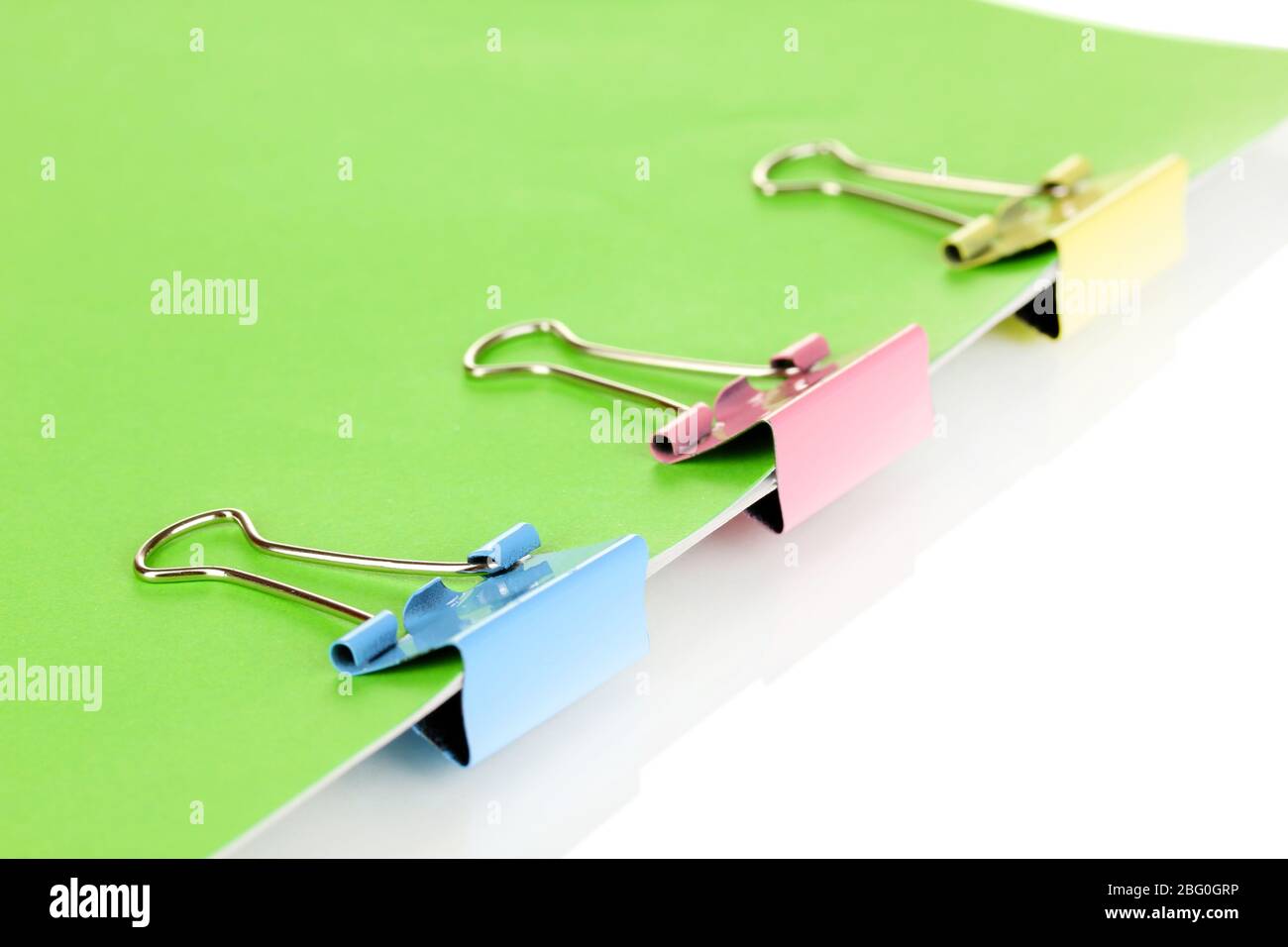 green binder clips