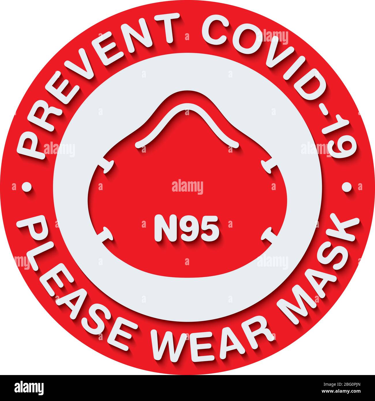Please Wear Medical Mask Signage or Floor Sticker for help reduce the ...