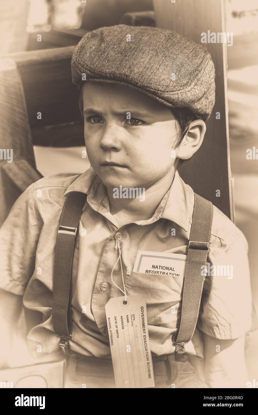 World War II Evacuee Boy World War II Evacuee Boy