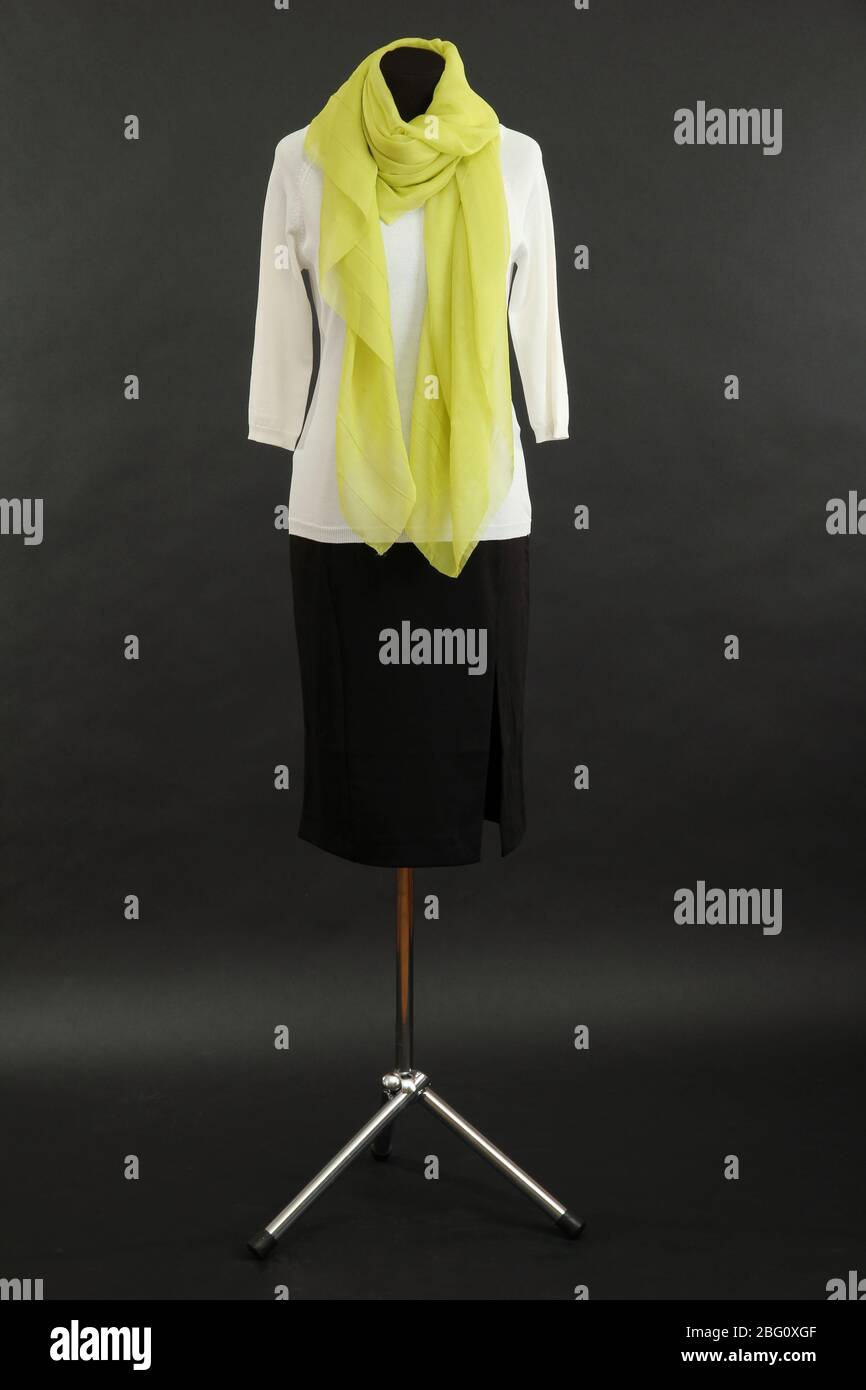 White blouse black skirt hi-res stock photography and images - Alamy
