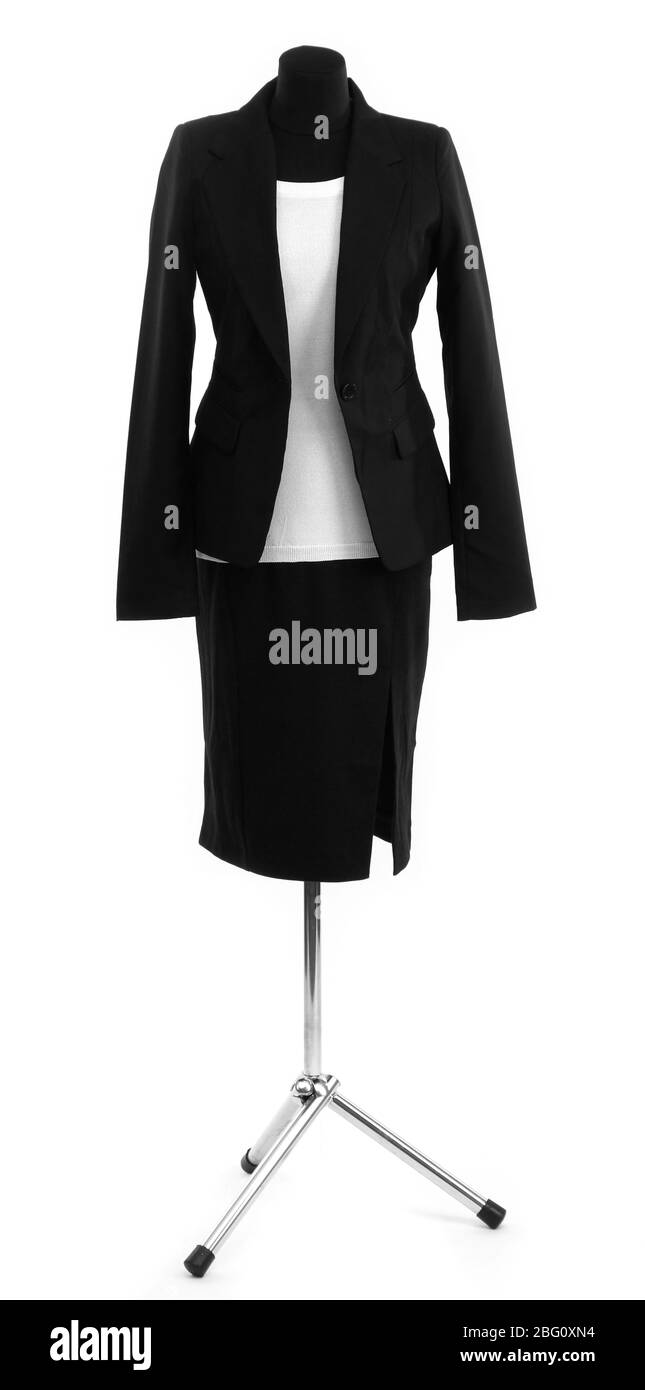 White skirt black coat Clearance