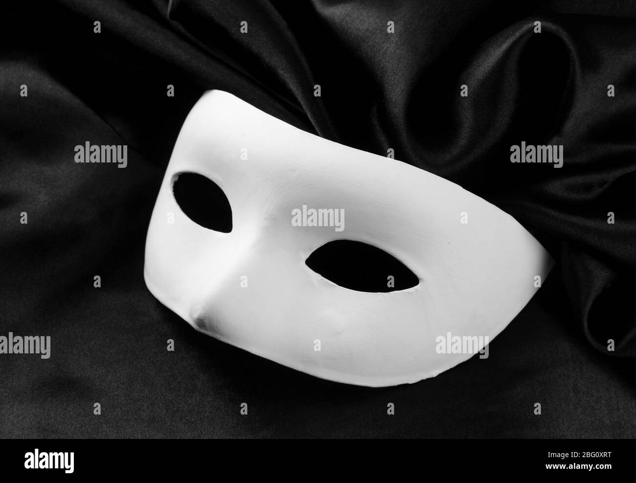 Black satin mask Black and White Stock Photos & Images - Alamy