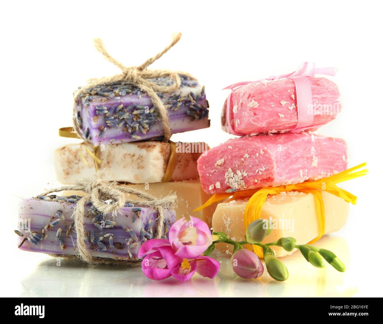 Handmade soap natural isolated pile hi-res stock photography and images ...