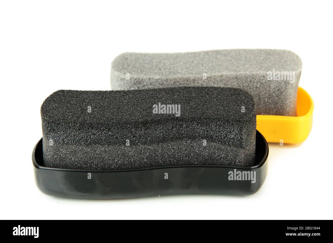 Shoe shine sponges, isolated on white Stock Photo Alamy