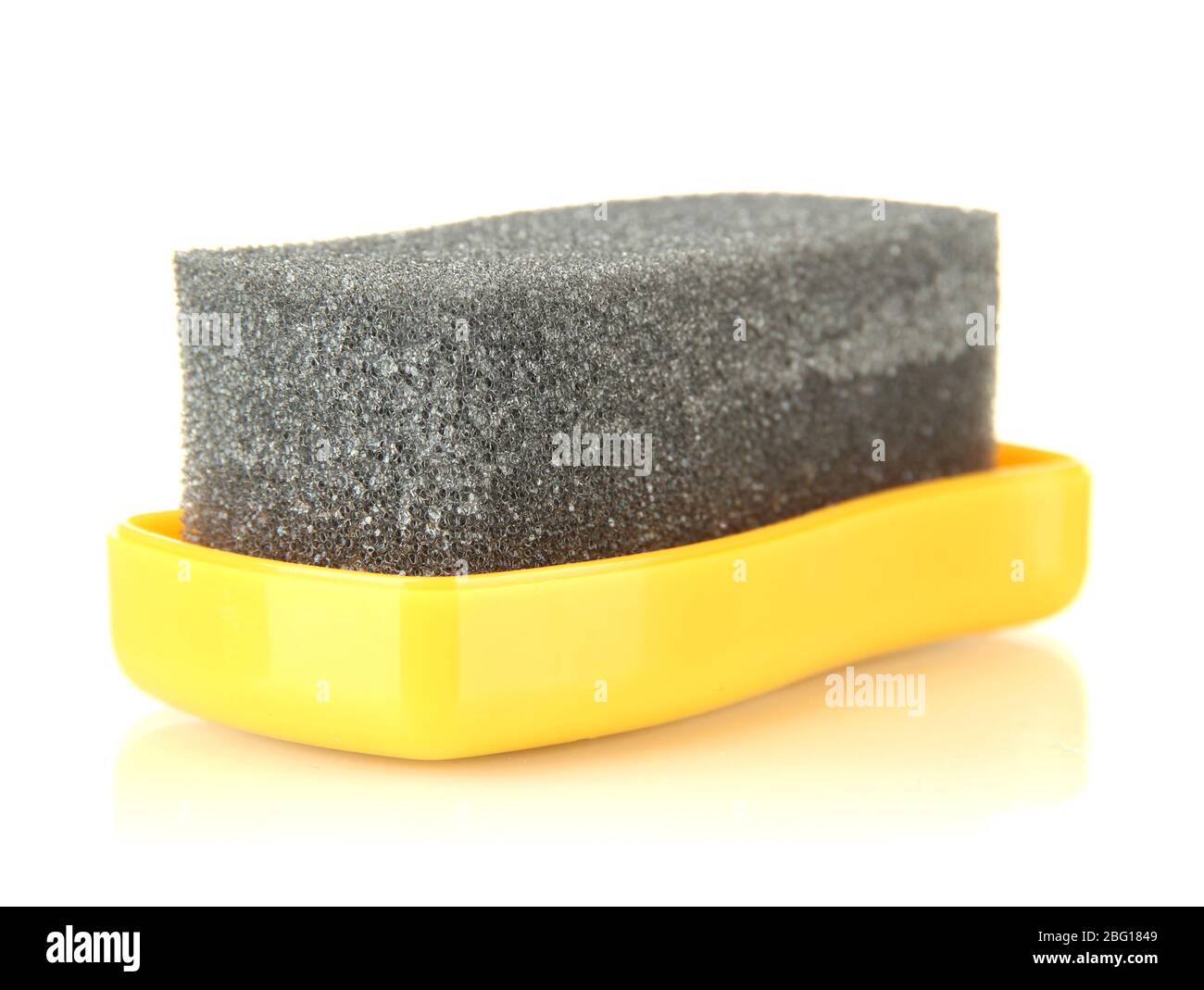 Shoe shine sponge, isolated on white Stock Photo Alamy