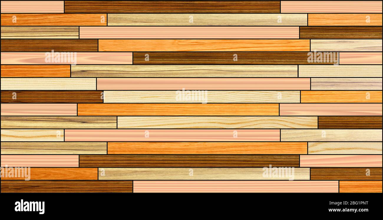 Wood plank wall decor background texture, wooden strips in wall