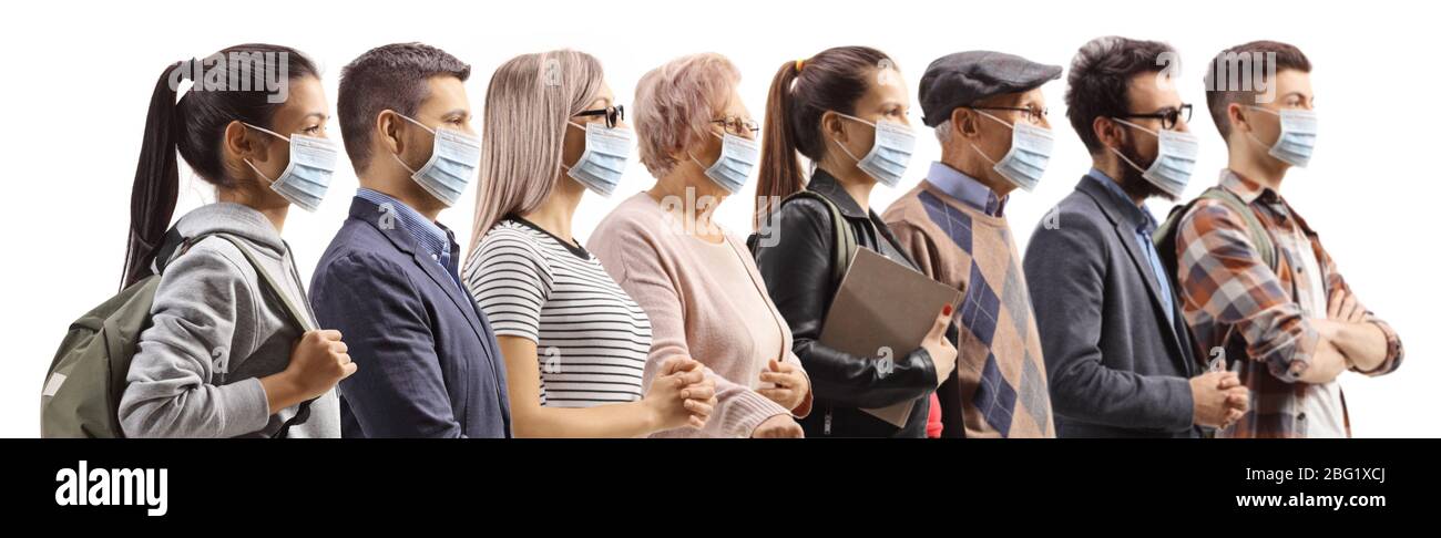 Many men wearing face masks hi-res stock photography and images - Alamy