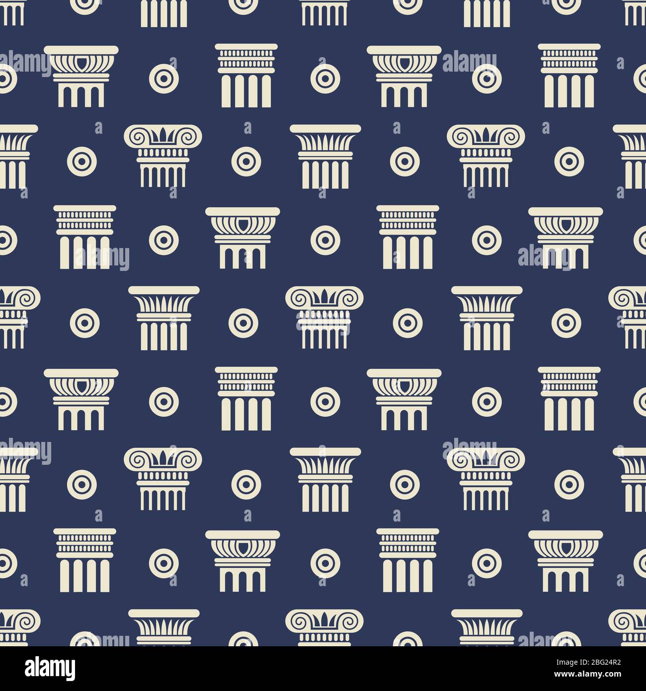 Greek and roman ancient columns seamless pattern background. Vector ...