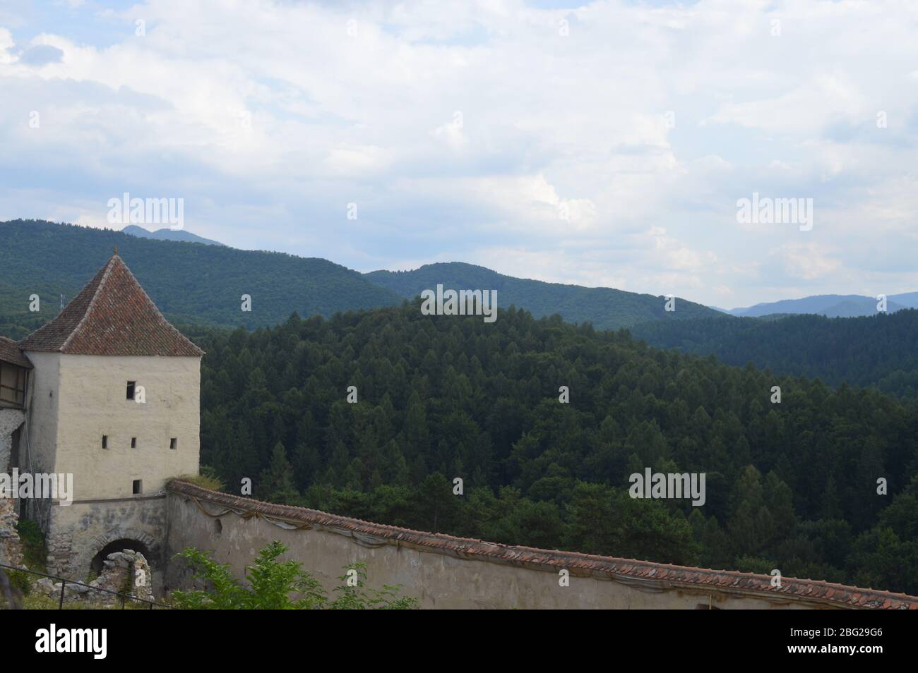 Rasnov castle, Romania Stock Photo