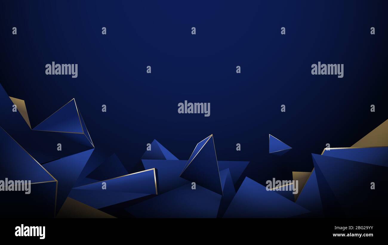 Gold abstract low poly vector hi-res stock photography and images - Alamy