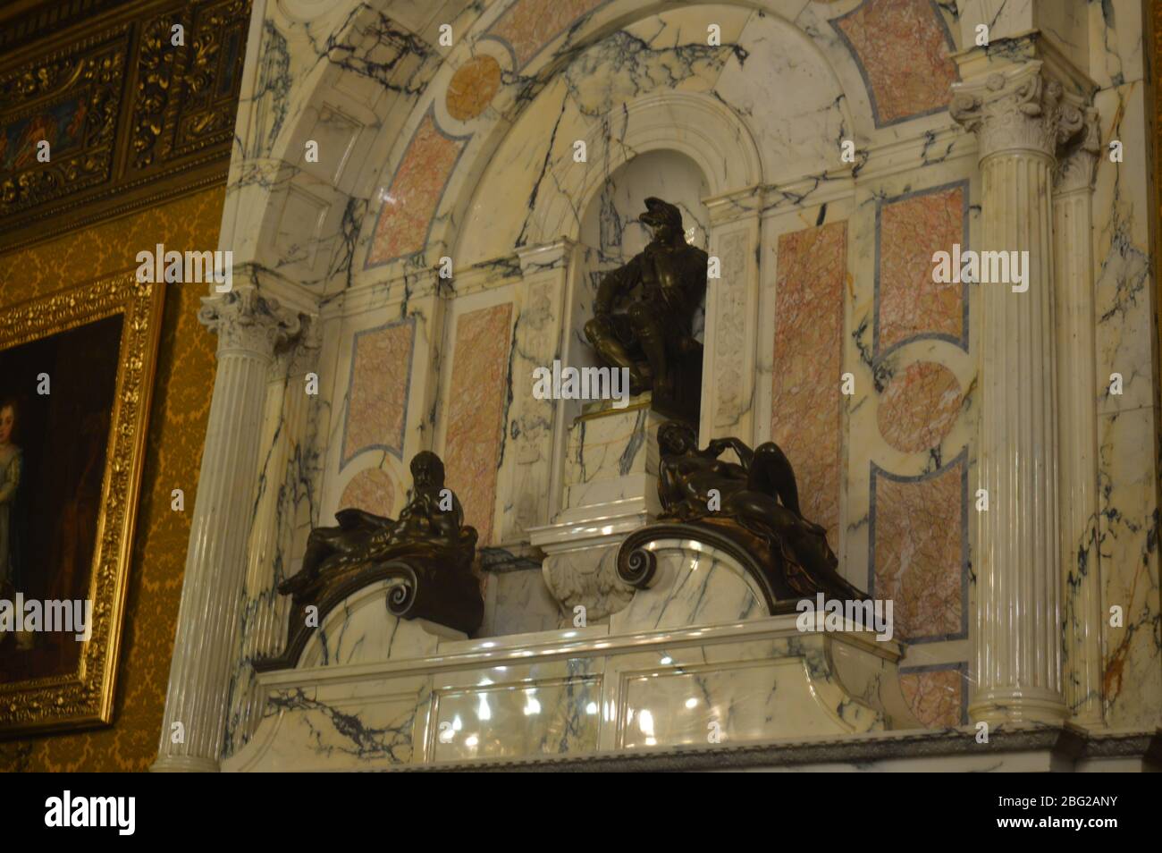 Interior of Peles Castle, Sinaia Stock Photo