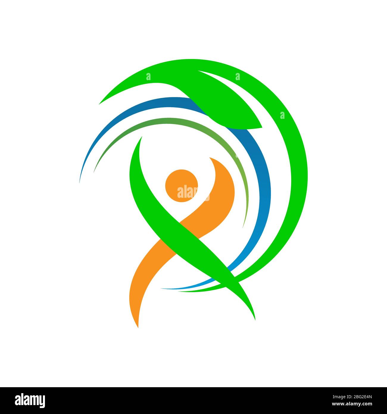 healthy sporty jumping people for fitness logo design vector template