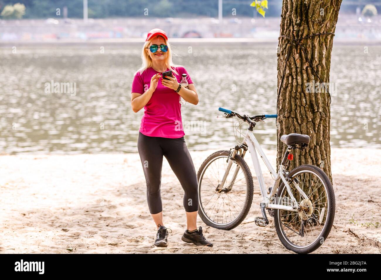 standing on bike