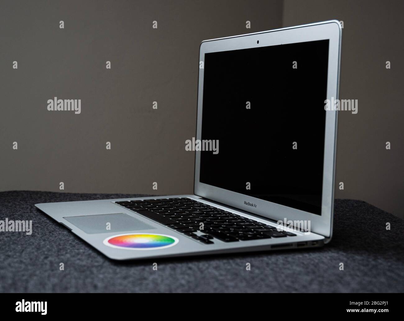 MacBook Air packshot Stock Photo