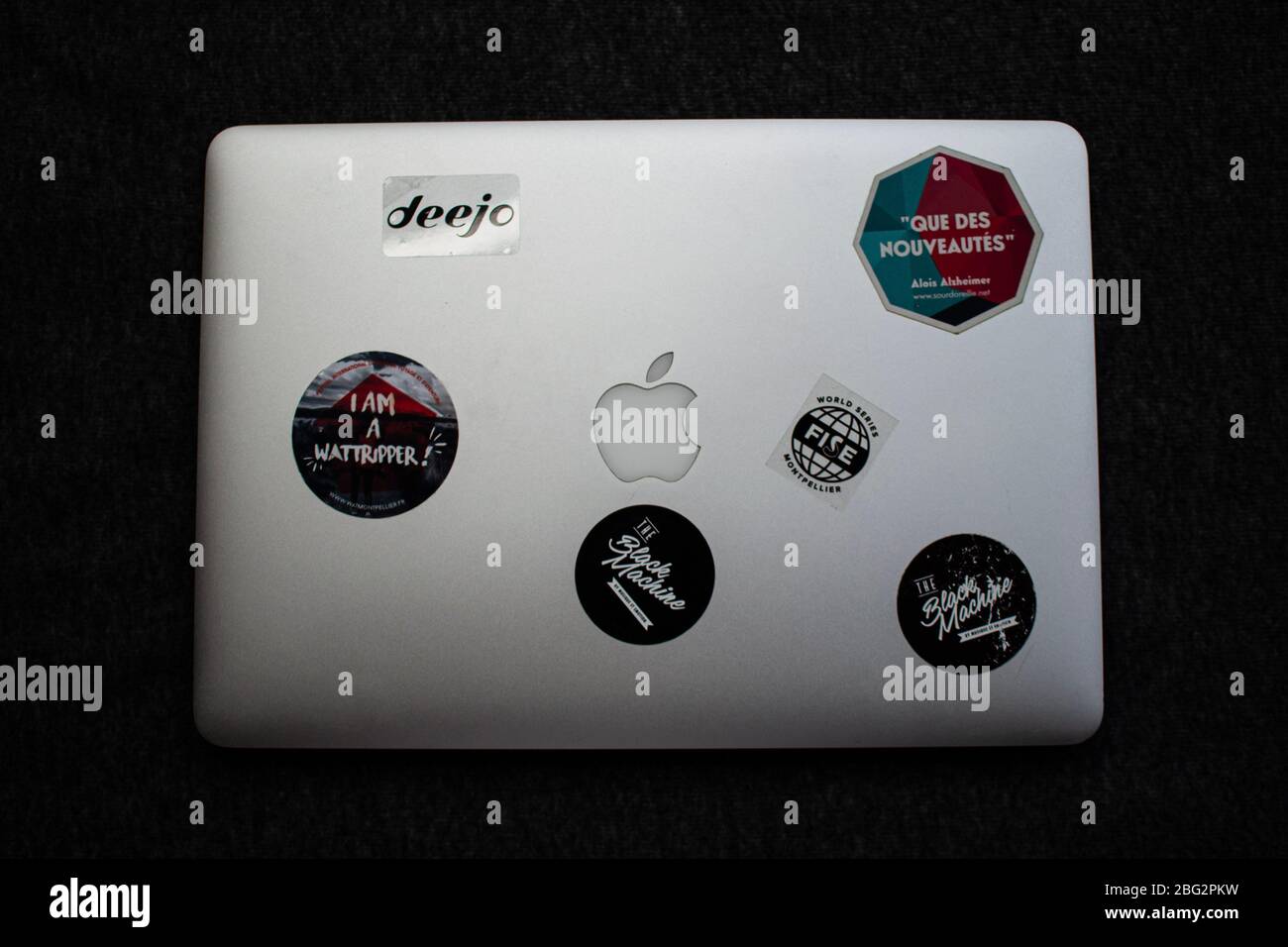 MacBook Air packshot Stock Photo
