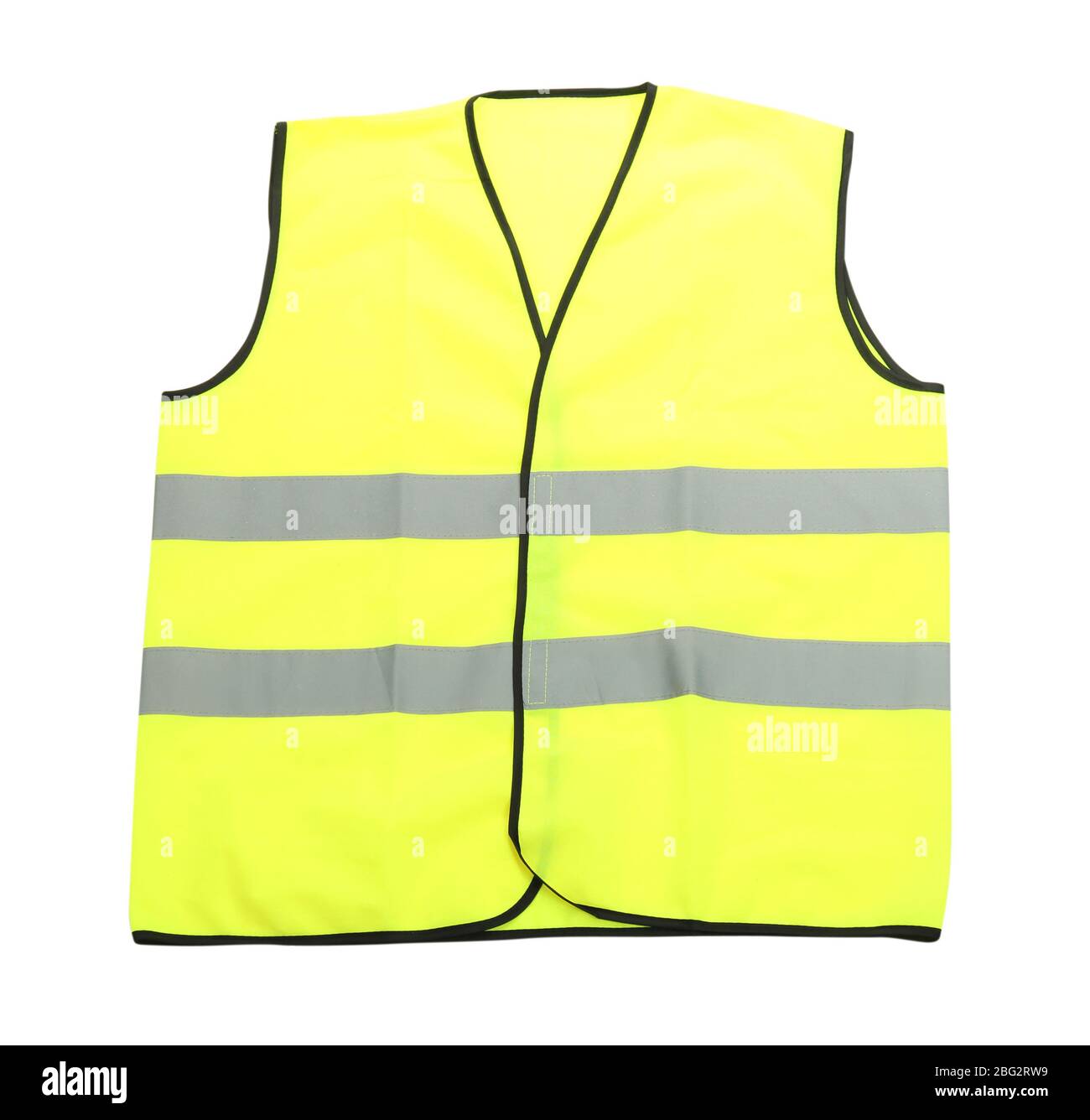 Yellow vest, isolated on black Stock Photo - Alamy