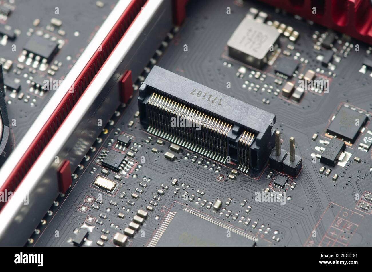 M2 ssd socket on motherboard hi-res stock photography and images - Alamy