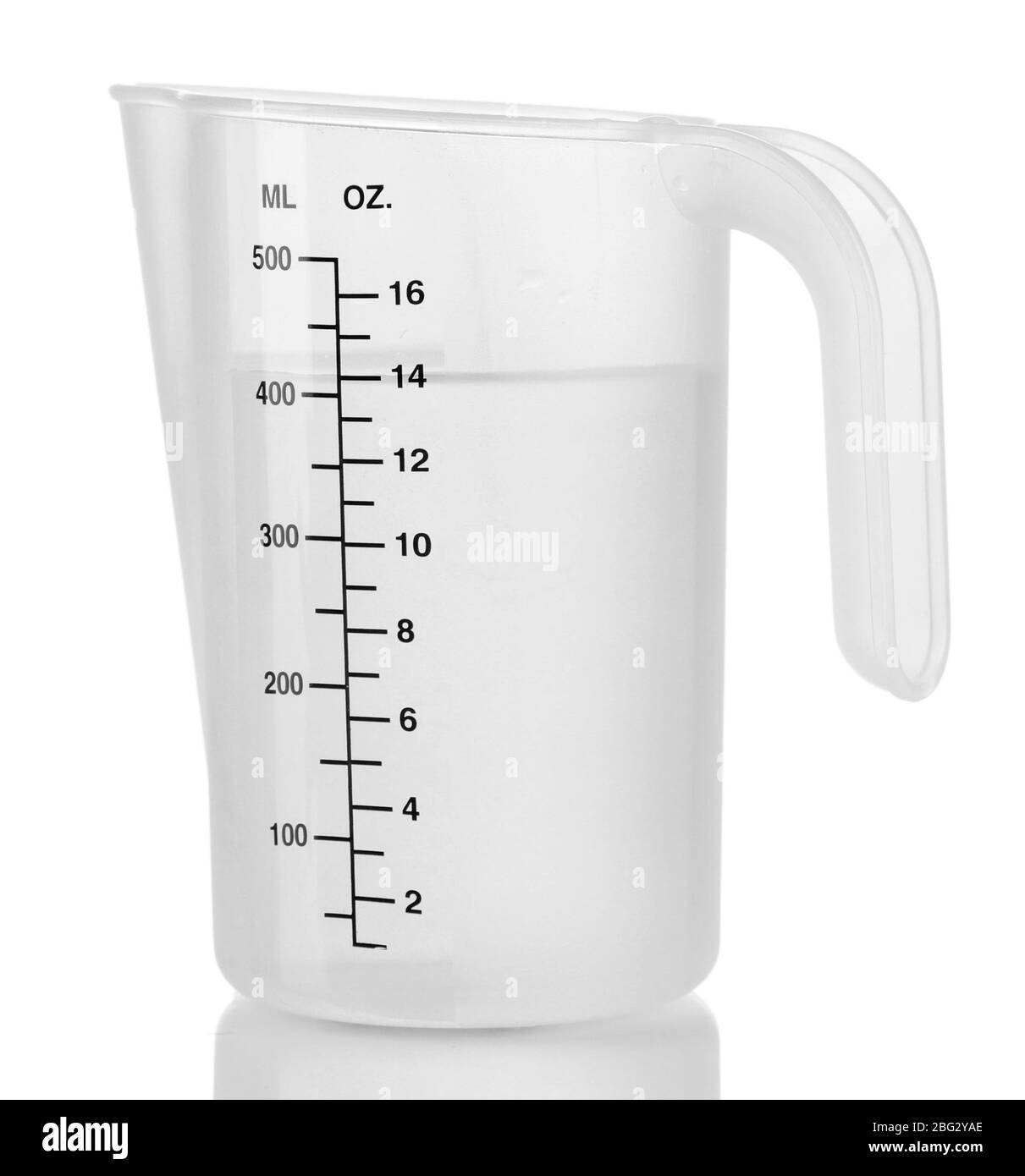 Empty Inox Measuring Cup. Half A Cup Or 125 Ml On White Background Stock  Photo, Picture and Royalty Free Image. Image 143784777.