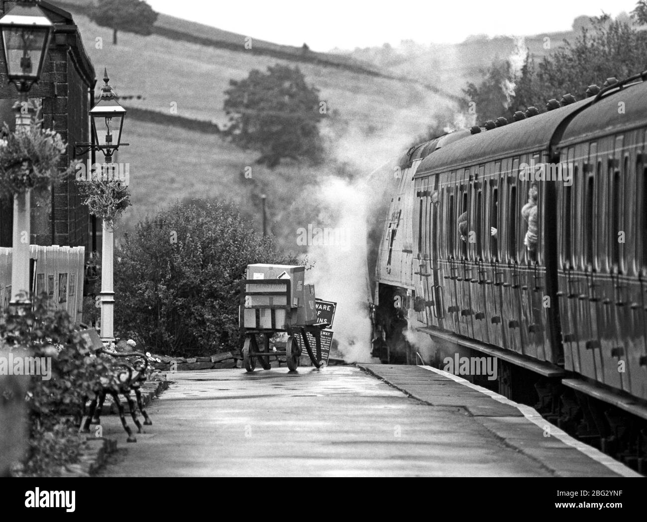 Keighley & worth valley railway Black and White Stock Photos & Images