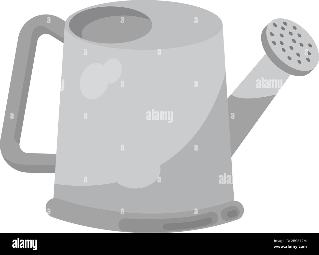 Watering can, illustration, vector on white background Stock Vector