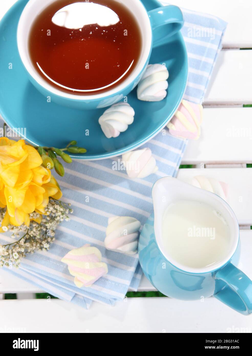 Beautiful tea composition modern hi-res stock photography and images ...