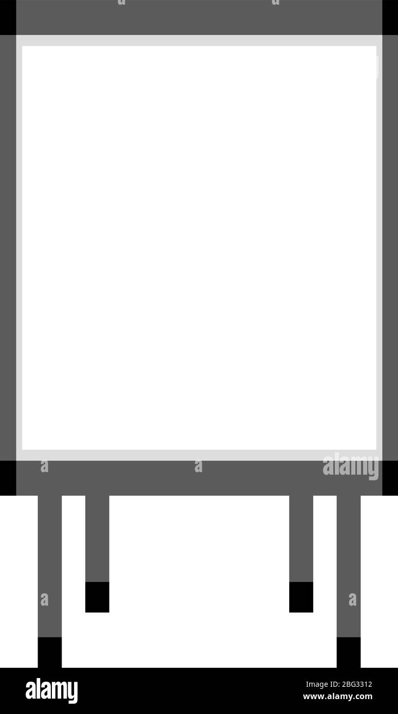 White board, illustration, vector on white background Stock Vector