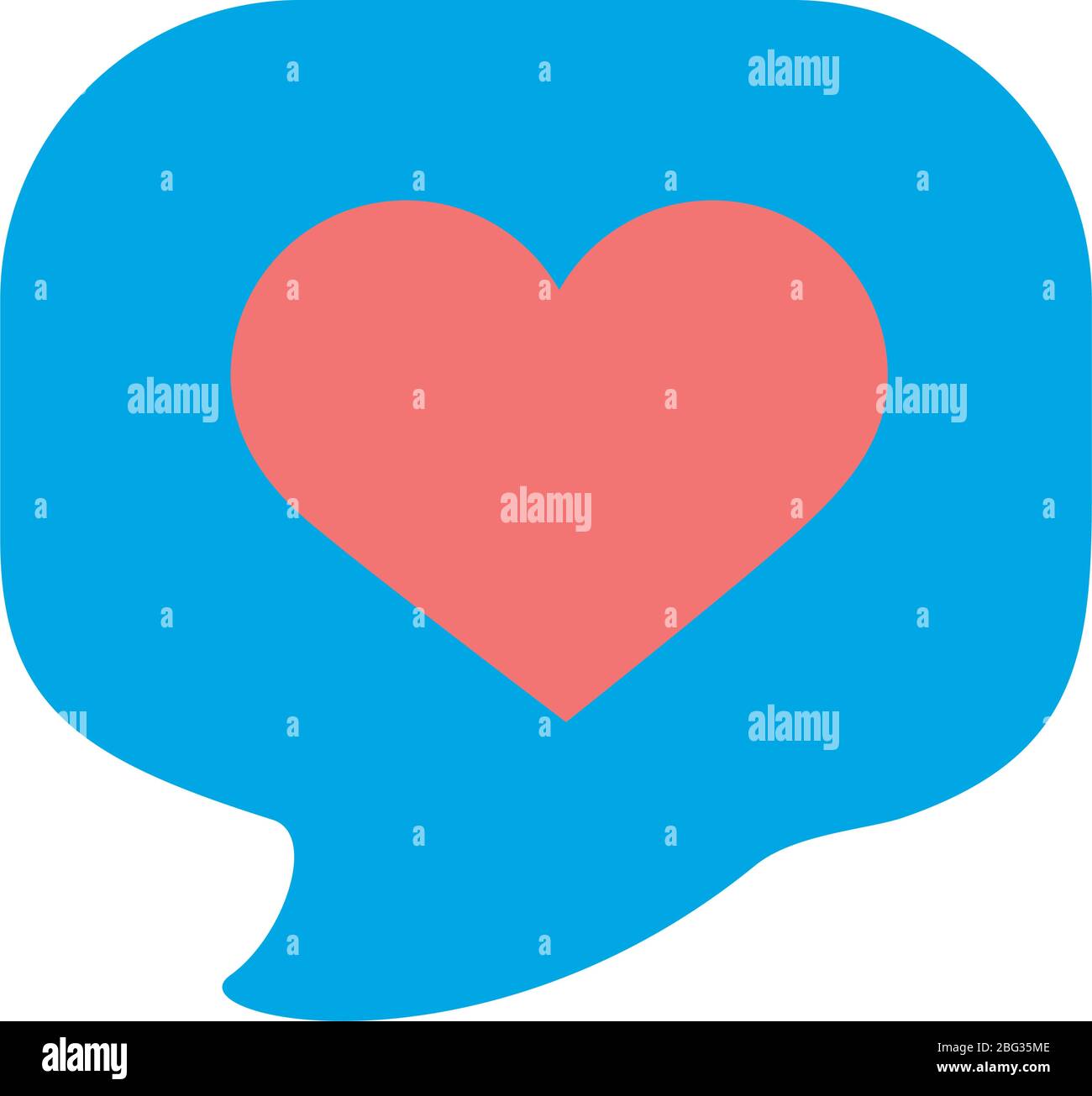 heart in speech bubble flat style icon Stock Vector Image & Art - Alamy