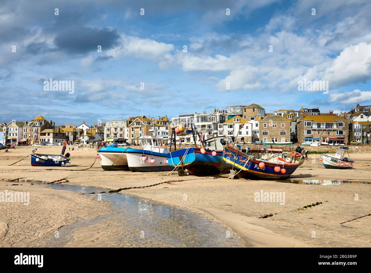 Seafront at St Ives, Cornwall Stock Photo