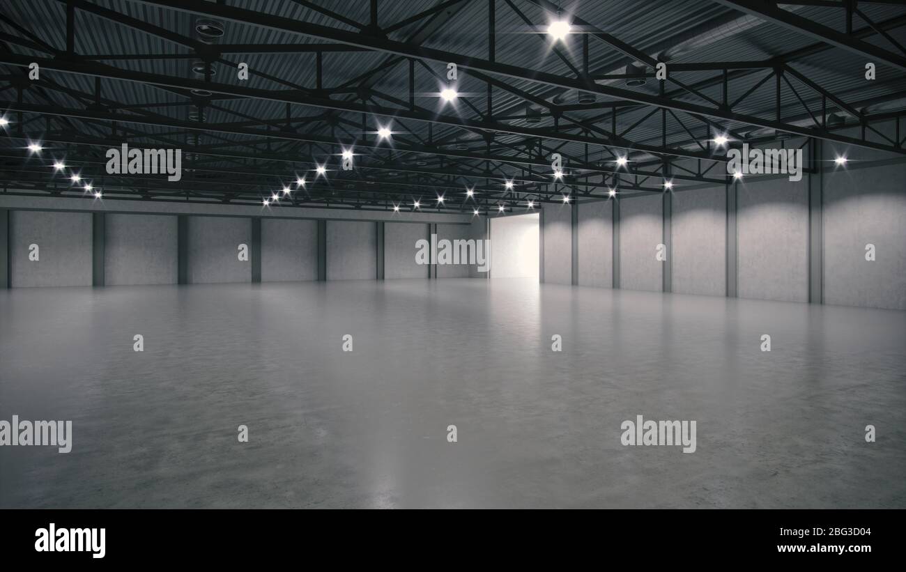 3D render of empty exhibition space. backdrop for exhibitions and ...