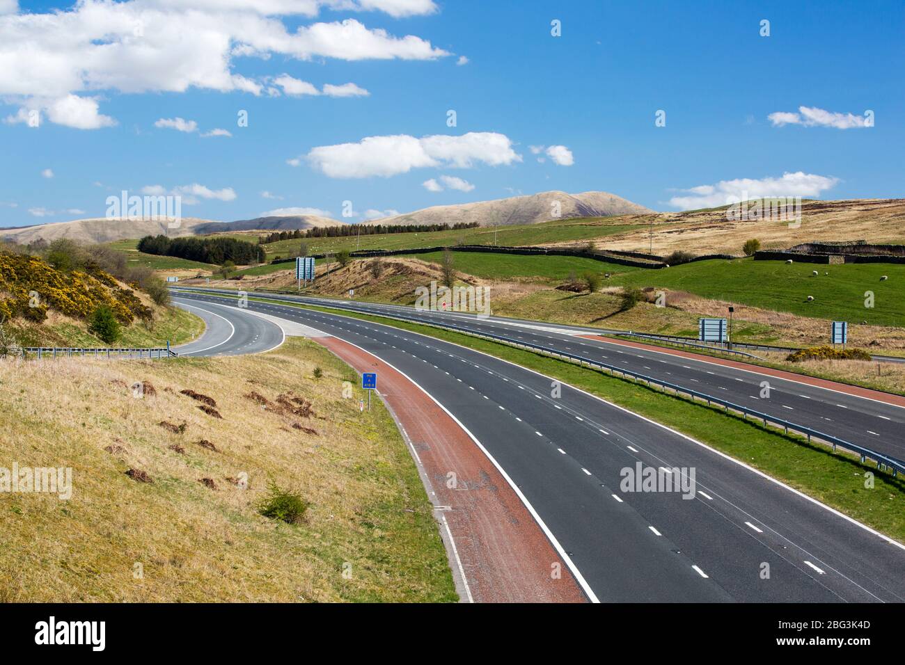 Empty m6 motorway hi-res stock photography and images - Alamy