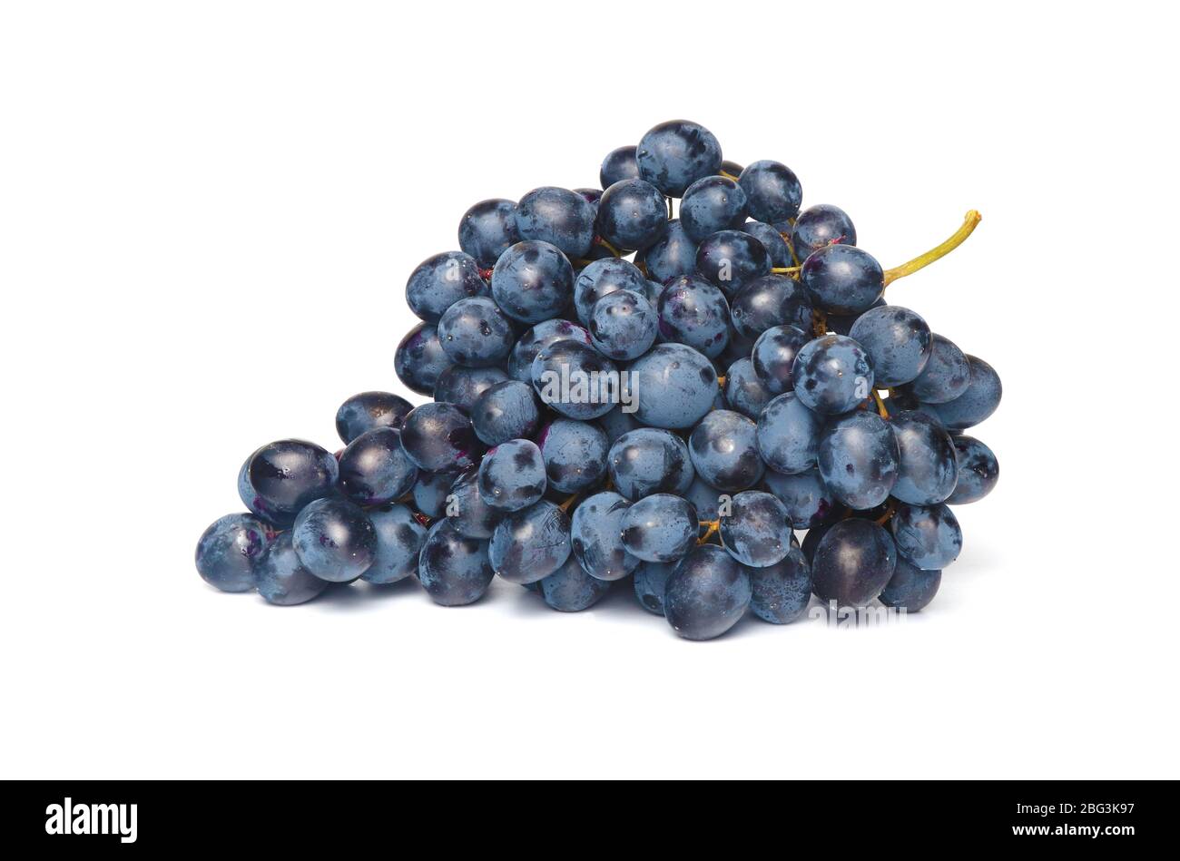 Grapes branch isolated on white background Stock Photo