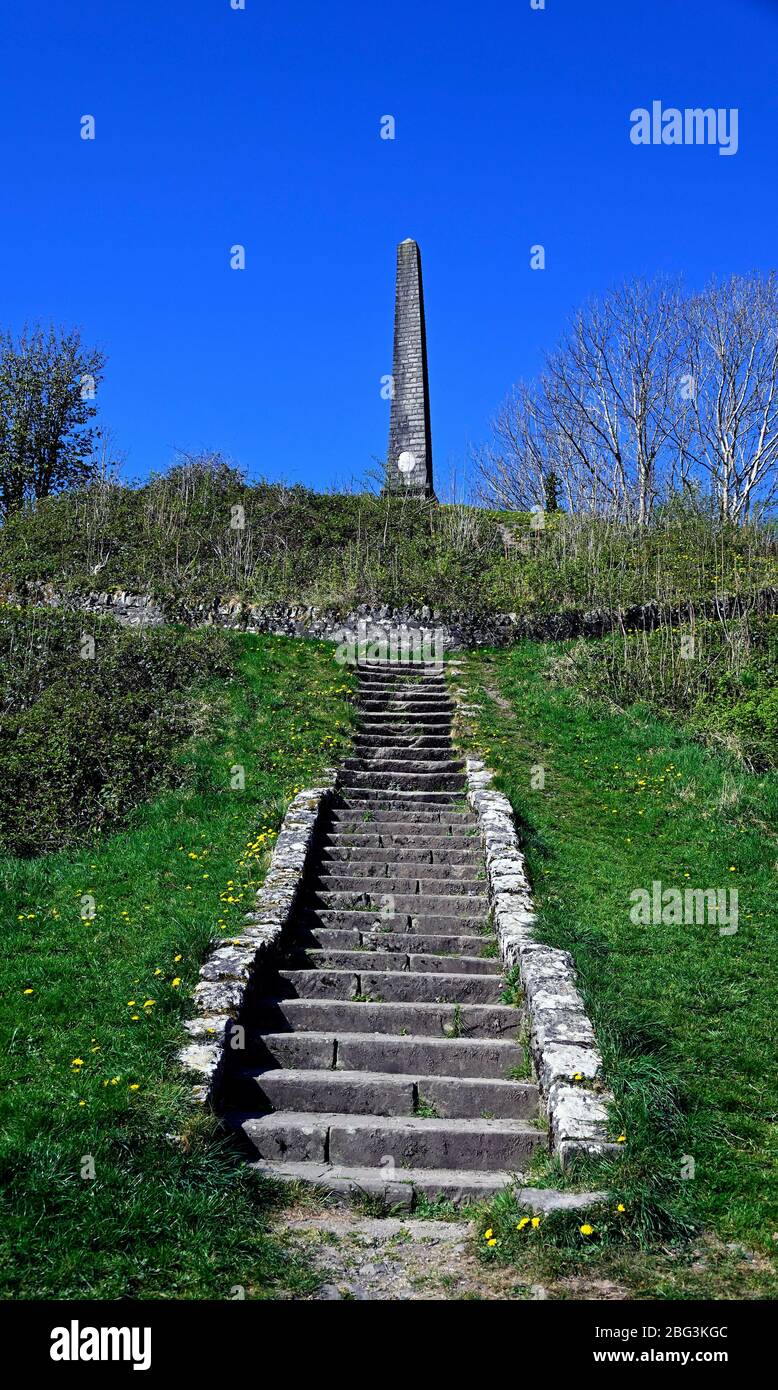 The Monument, Castle Howe, Kendal, Cumbria, England, United Kingdom, Europe. Stock Photo