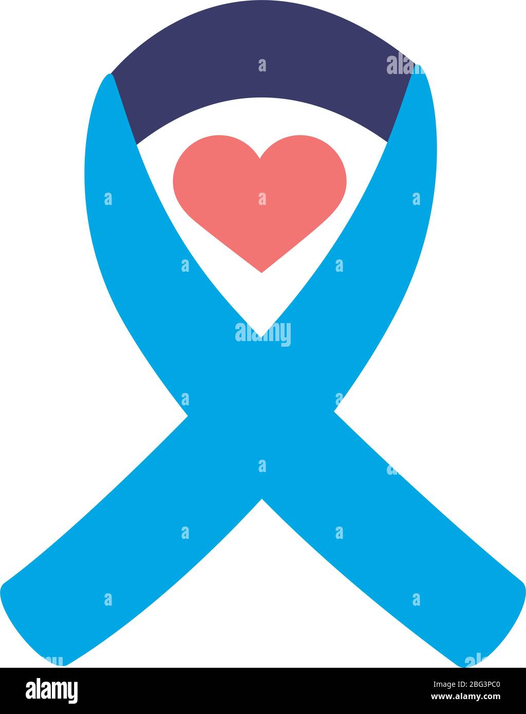 campaign ribbon with heart flat style Stock Vector Image & Art - Alamy