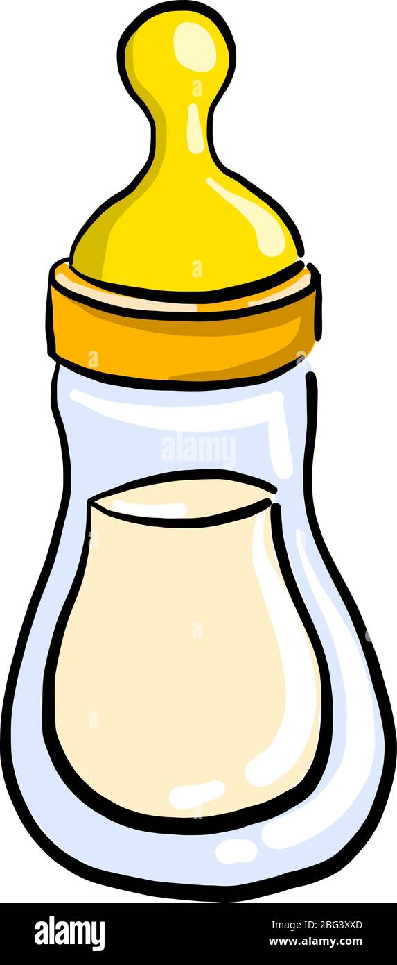 Nipple With Milk Illustration Vector On White Background Stock Vector 