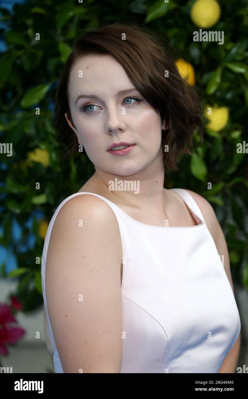 Alexa Davies attends the World Premiere of "Mamma Mia! Here We Go Again