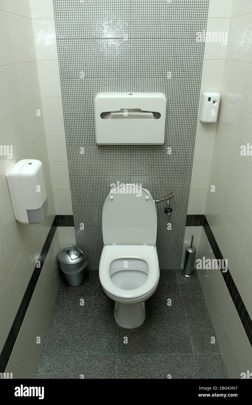 Public toilet cubicle Stock Photo Alamy