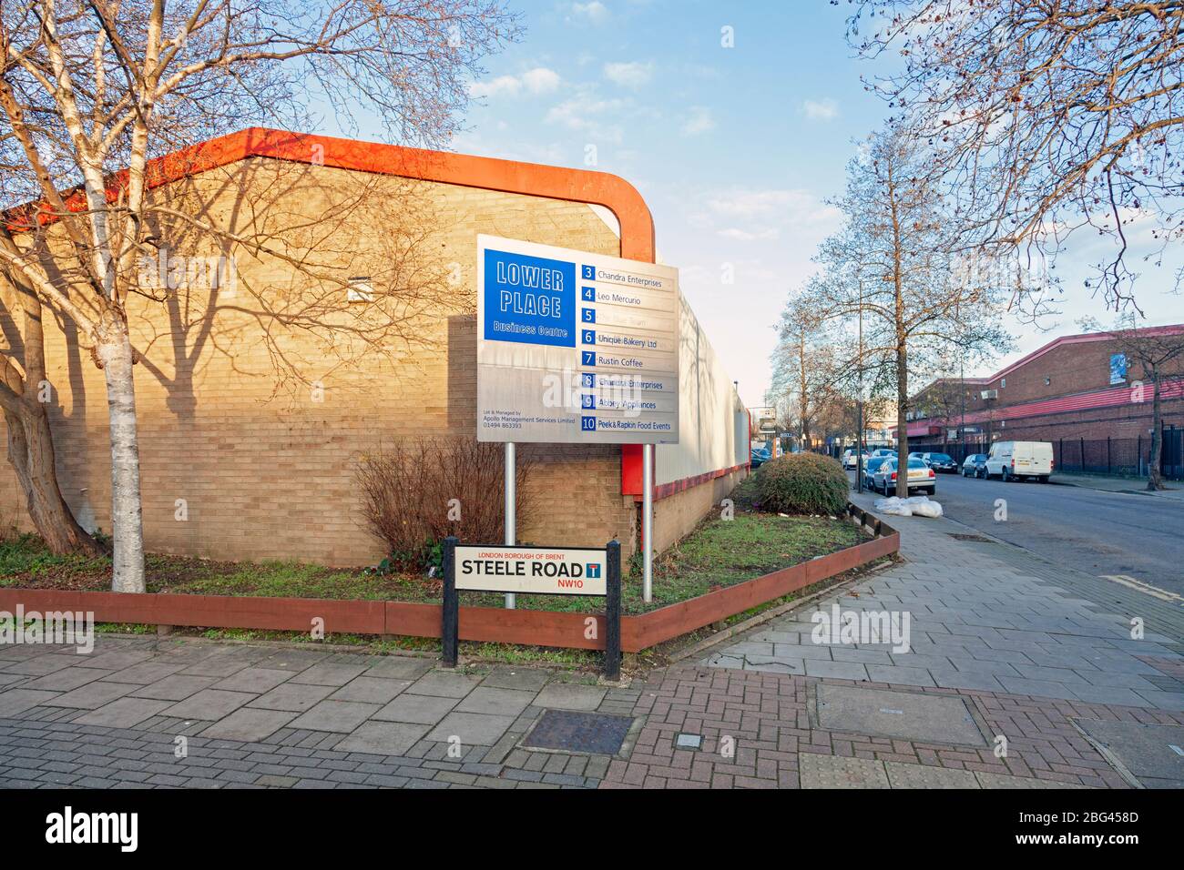 Steele Road and Industrial Park, Park Royal, London, England Stock