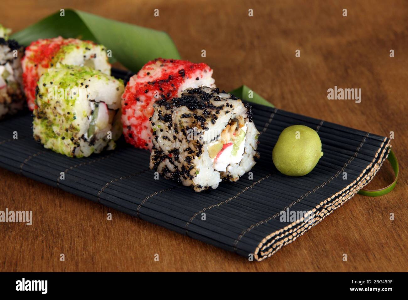 Sushi mat stock image. Image of gourmet, arranging, asia - 13420933