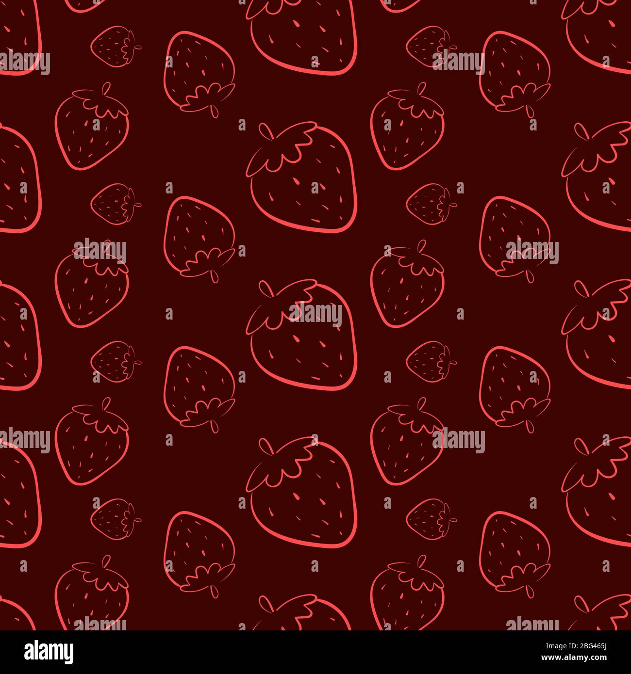 Strawberry texture, illustration, vector on white background Stock