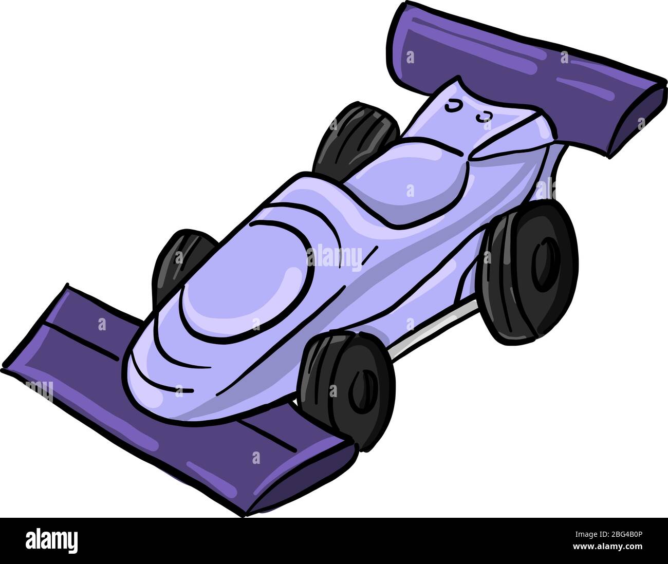 Purple race car, illustration, vector on white background Stock Vector  Image & Art - Alamy