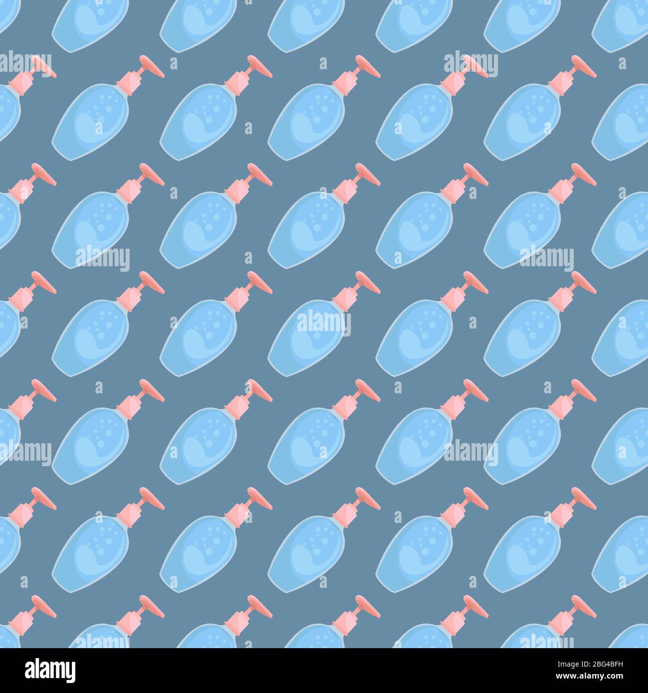Alcohol gel in tubes pattern, illustration, vector on white background Stock Vector