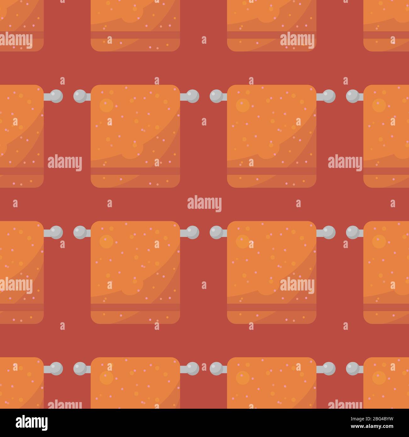 Towels pattern, illustration, vector on white background Stock Vector