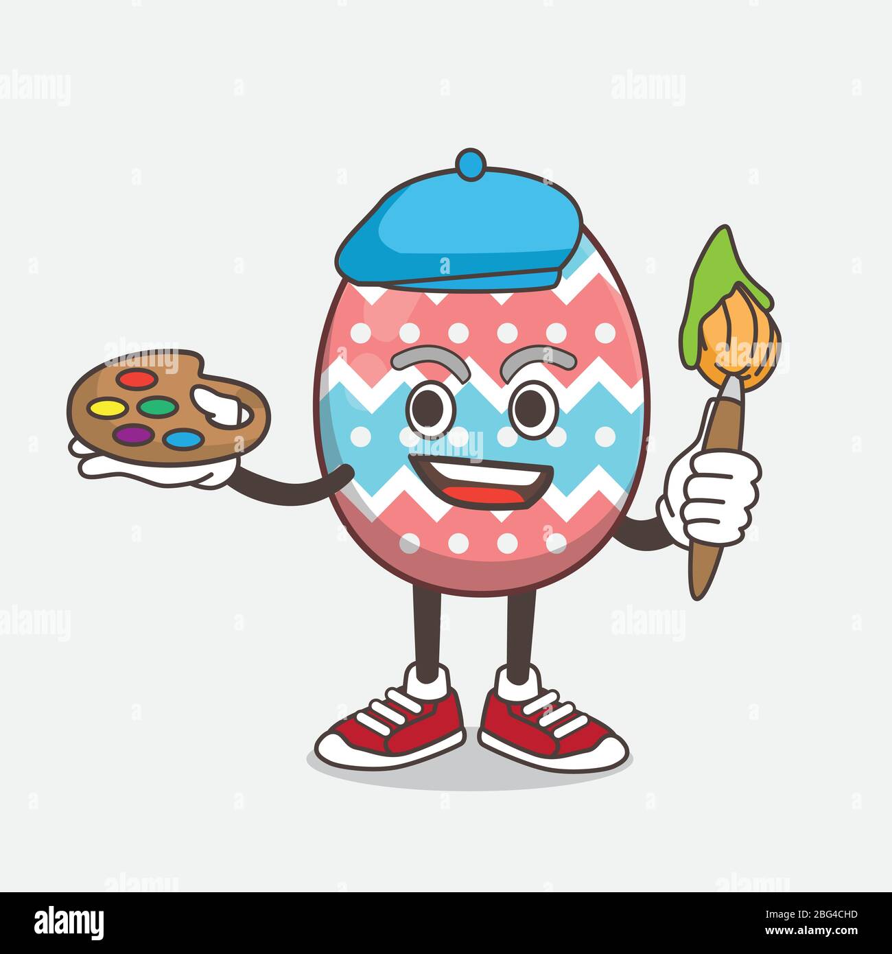 Illustration of Easter Egg Mascot Character Vector Stock Vector Image ...