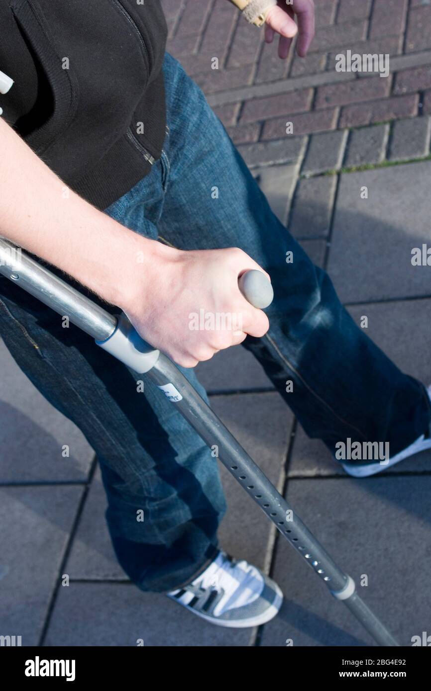 Arm crutches hires stock photography and images Alamy