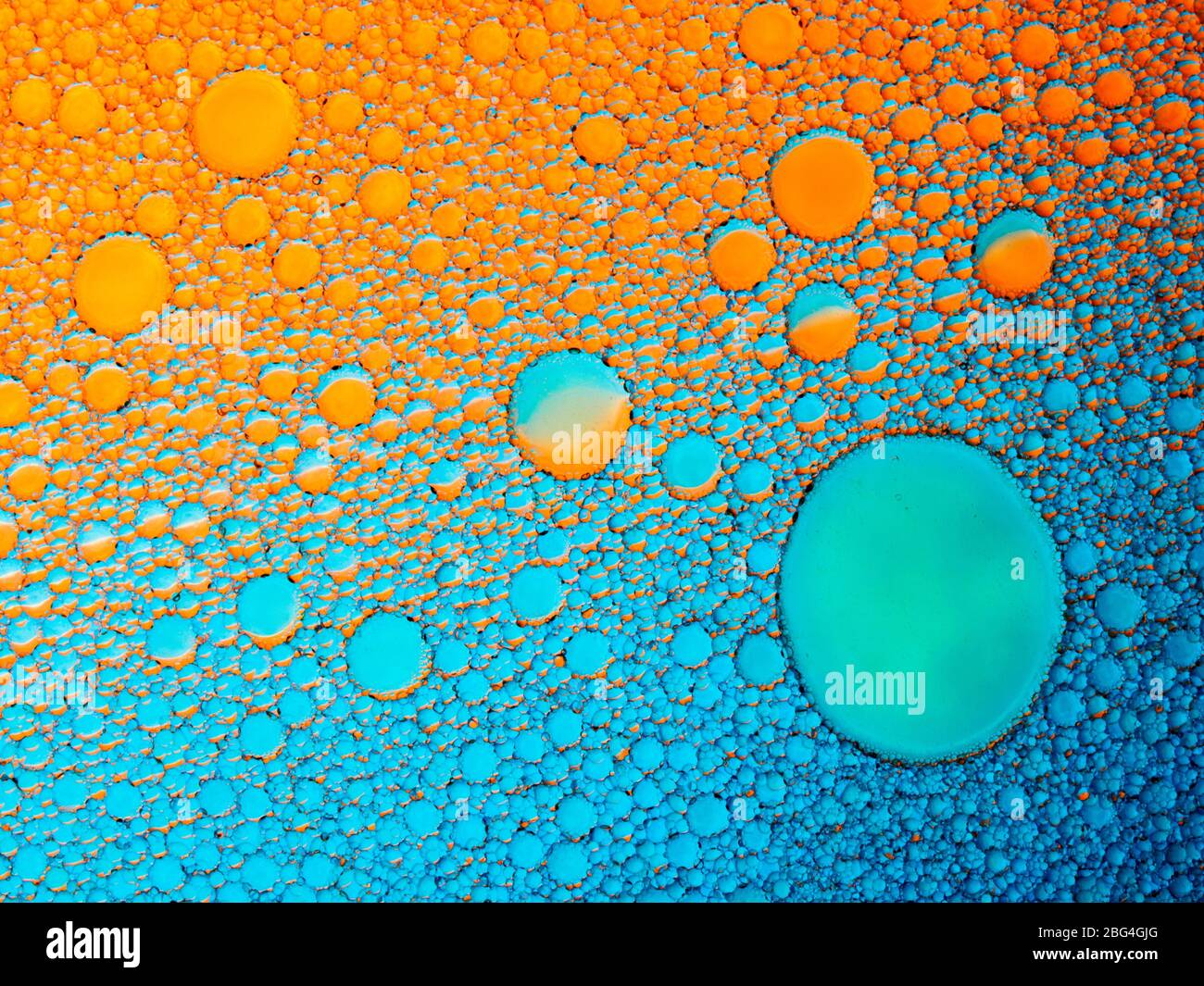 Oil and soap bubbles in water Stock Photo Alamy