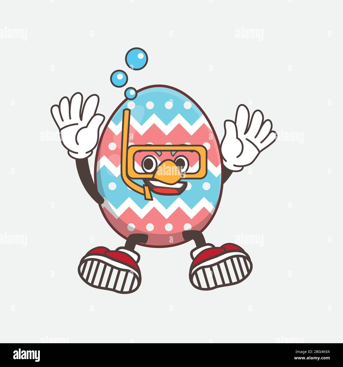 Illustration of Easter Egg Mascot Character Vector Stock Vector Image ...