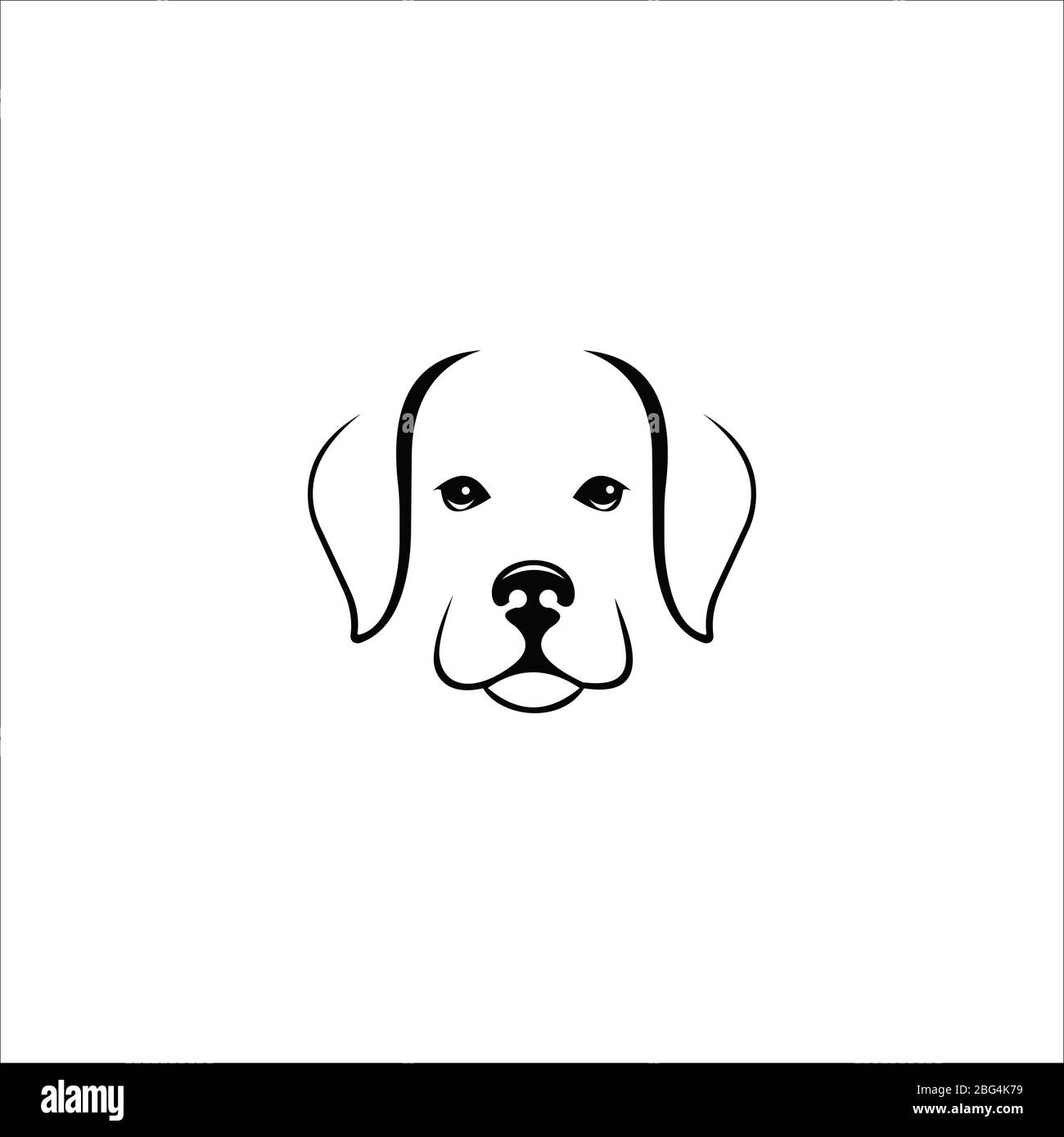 Animal dog logo vector design templates Stock Vector