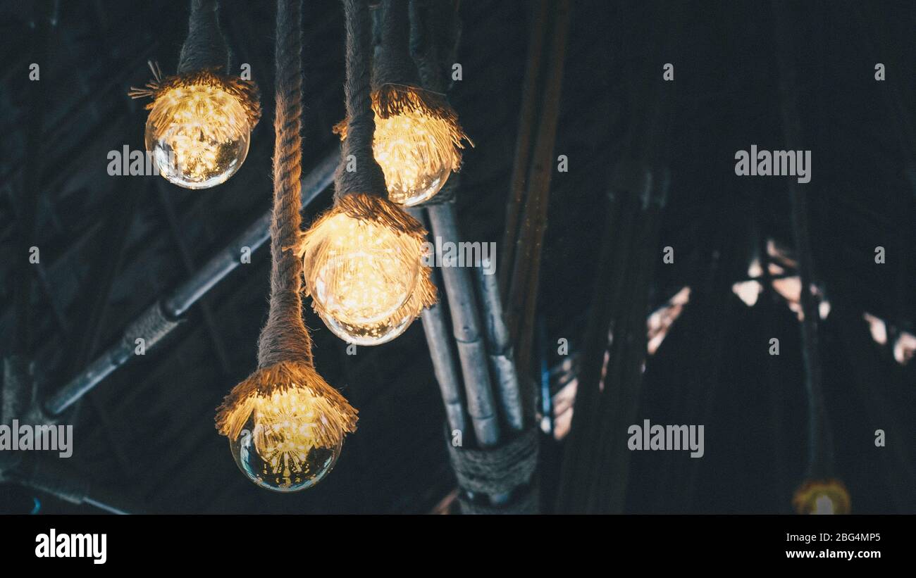 Hanging Rope Lamp home diy cheap Rustic Lamps, Wood Lamps, Rustic ...